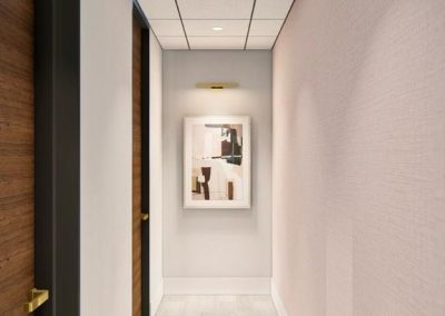 Hallway leading to treatment rooms at our Memorial area clinic in Houston