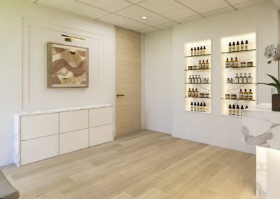 Interior of our massage and recovery clinic in The Woodlands